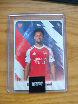 Topps Total Football Ethan Nwaneri Arsenal card like new, numbered 99