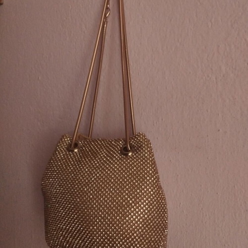 Shiny shoulder bag with glitter details new