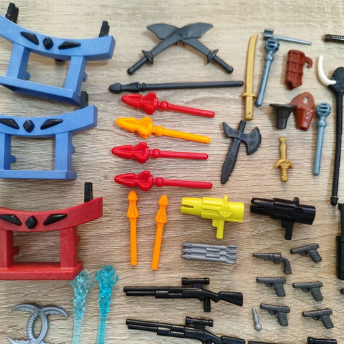 Playmobil weapons and shields accessories for warriors used