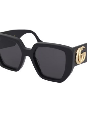 Γυαλιά ηλίου Gucci oversized, μαύρα
