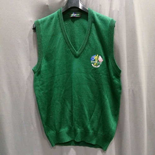 Sleeveless Wool Vest used, green, size L-XL from 1995