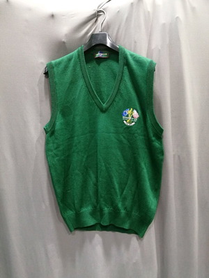 Sleeveless Wool Vest used, green, size L-XL from 1995