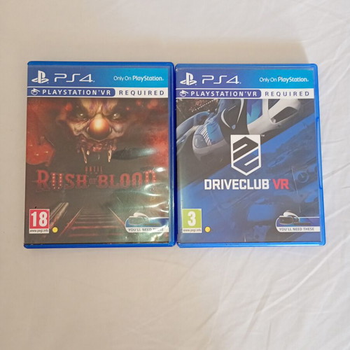 PS VR with controllers and two games