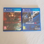 PS VR with controllers and two games