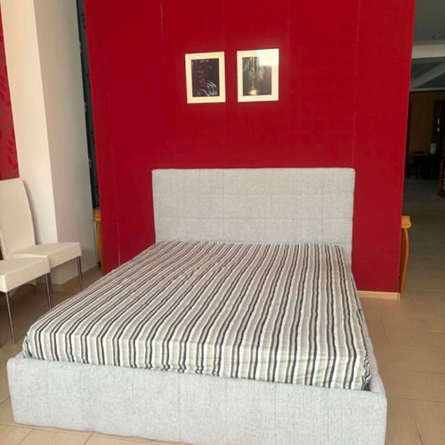 Bed covered with water-repellent fabric for 160x200 mattress, new