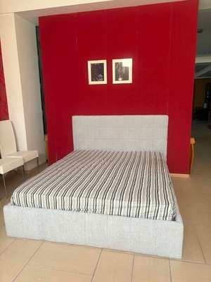 Bed covered with water-repellent fabric for 160x200 mattress, new