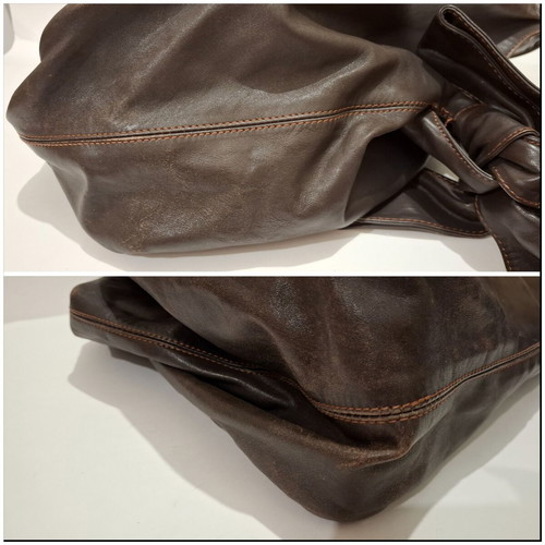 Valentino Garavani Brown Hobo Handbag used with Bow
