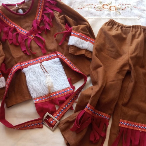 Indian costume used, simple transparent for 4 years old