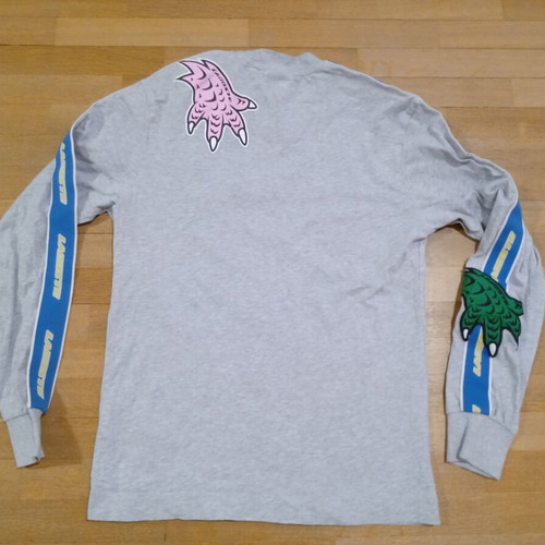 Lacoste Relaxed Fit Long Sleeve Shirt Grey Size S Like New