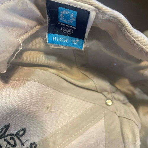 Athens 2004 collectible cap used, beige