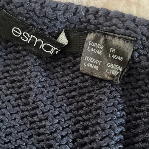 Esmara knitted women's top like new, navy and white stripes, size L