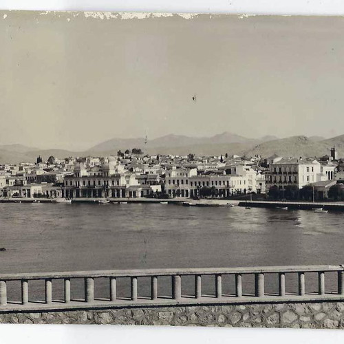 Chalkida Prokymia black and white postcard used