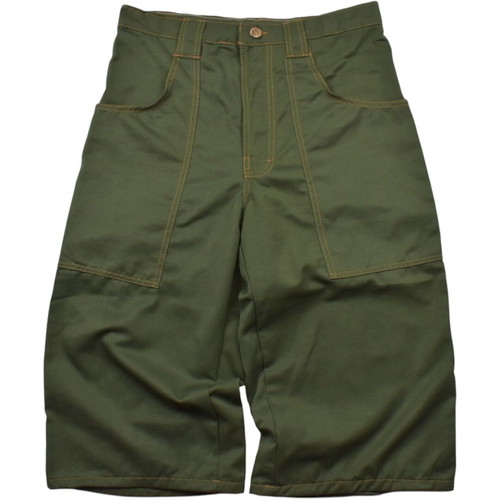Vintage Y2K Baggy Denim Shorts Green Rap Skate Style medium used