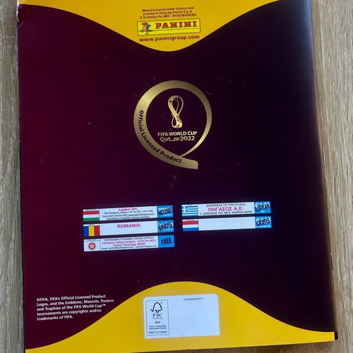 Panini Qatar 2022 sticker album used, incomplete