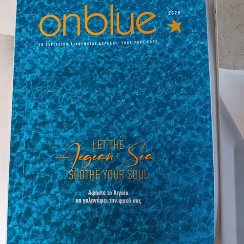 Onblue magazines by Blue Star Ferries, issues 2025 and 2026