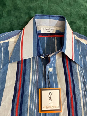 Yves Saint Laurent vintage γυναικείο πουκάμισο 100% βαμβακερό σαν καινούργιο, πολύχρωμο