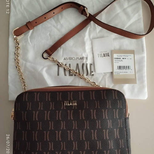 Alviero Martini 1a Classe Shoulder Bag New with Tag Brown