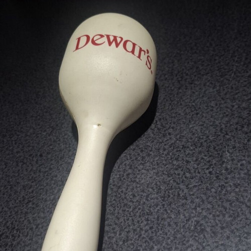 Dewar's vintage promotional maraca, bar memorabilia