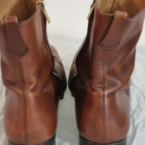 Yves Saint Laurent Rive Gauche leather Chelsea boots size 43.5 used, brown