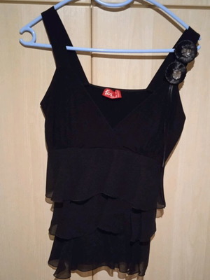 Blouse new black size S / 36 / 8, evening wear