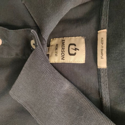 Emerson polo piqué shirt used, XXL, petrol color