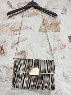 Achilleas accessories clutch bag used, gray handbag