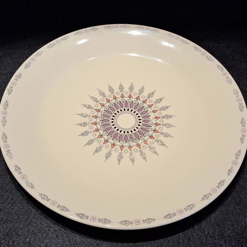 Vintage set of 10 shallow plates & platter Elke Chalkidos Ironstone
