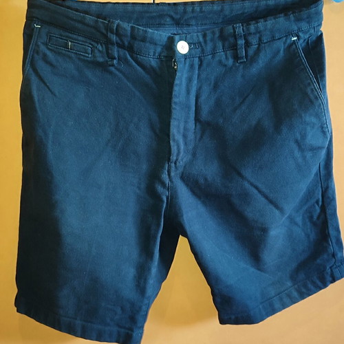 Zara men's chino shorts used, dark blue, size 42