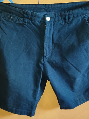 Zara men's chino shorts used, dark blue, size 42