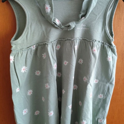 Vertbaudet dress 74 cm with matching headband like new