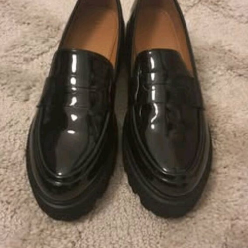 Loafer women's shoes new, black, size 40