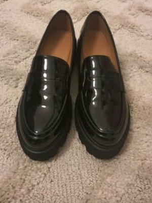 Loafer women's shoes new, black, size 40