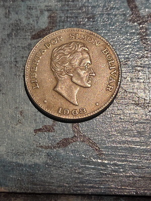 50 Centavos Colombia 1963 coin like new, cupronickel