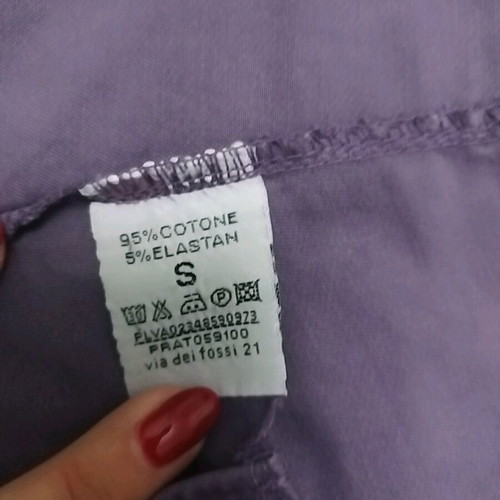 Women's purple small fabric pants like new