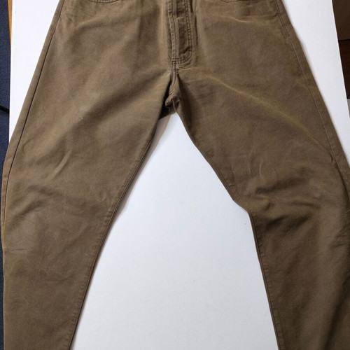 Hugo Boss Montana Men's Olive Brown Canvas Cord Pants Size W34 L34 like new