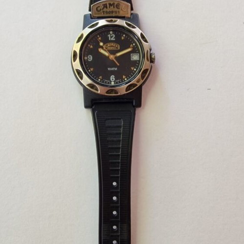 Camel Trophy Black Dial Vintage Collection Swiss Made Watch 37mm quartz used