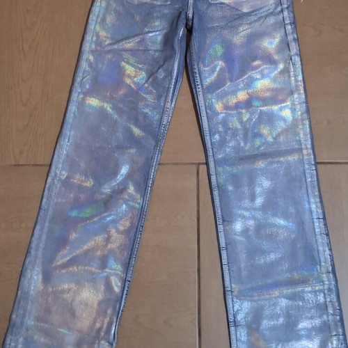 Zara jeans with metallic look, like new, size S