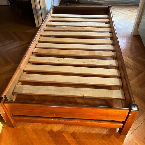 Wooden bed used, pack of 2, dimensions 190x92cm
