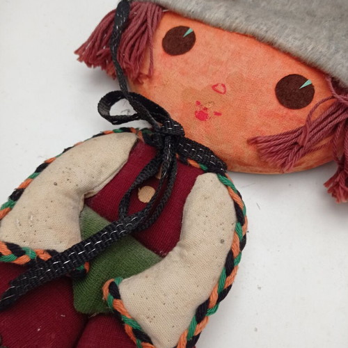 Vintage old doll for pins used 60s BTG