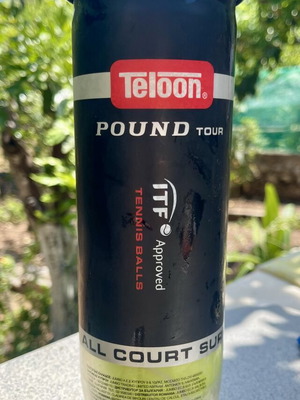 Teloon Pound Tour Tennis Balls New, 3 Pack for All Court Surfaces