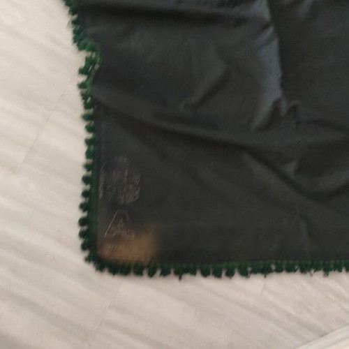Velvet tablecloth green like new, 1.94x1.42 meters