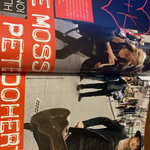 Downtown Magazine 2007 used, Elli marries Kate Moss