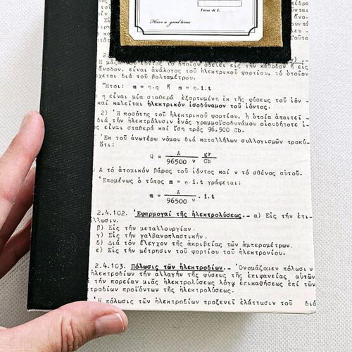 Handmade notebook for notes, thoughts, and ideas