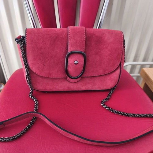 Mango crossbody bag new, pink leather