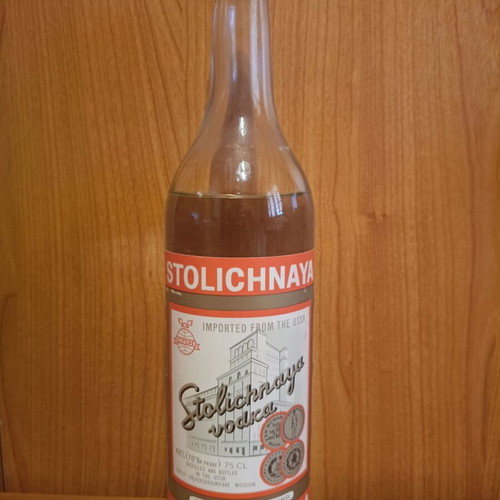 Stolichnaya vodka bottle collectible, new, 75cl from USSR