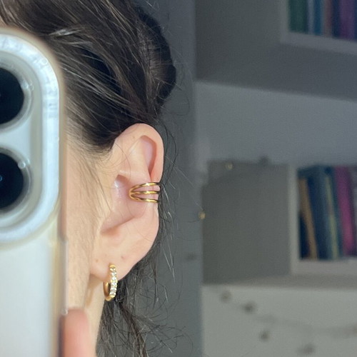 Adjustable gold ear cuff new