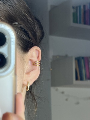 Adjustable gold ear cuff new