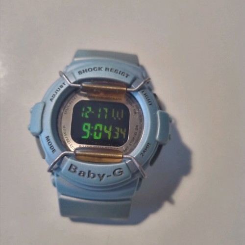 Casio Baby-G Bg-320 digital watch blue like new without strap