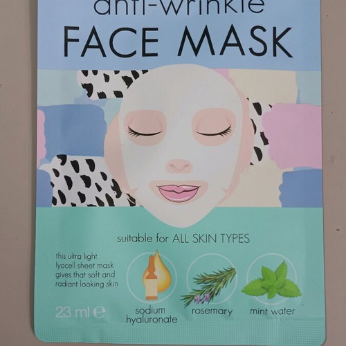 Anti wrinkle sheet face mask new, suitable for all skin types