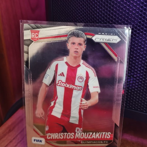 Christos Mouzakitis Silver Rookie Card Panini FIFA Prizm new